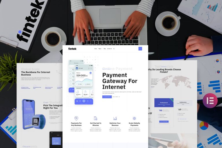 Fintek - Financial Technology Elementor Template Kit