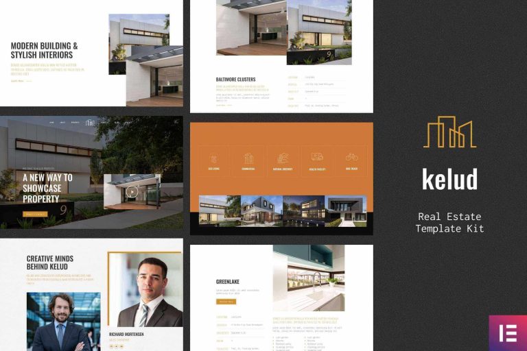 Kelud - Clean and Modern Responsive Real Estate Elementor Template Kit