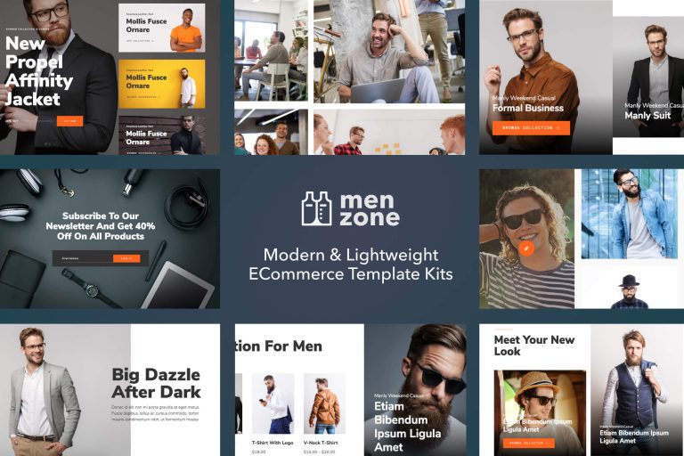 Menzone - Clean & Modern eCommerce Elementor Template Kit