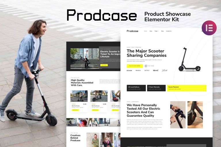 Prodcase - Product Launch & Showcase Elementor Template Kit