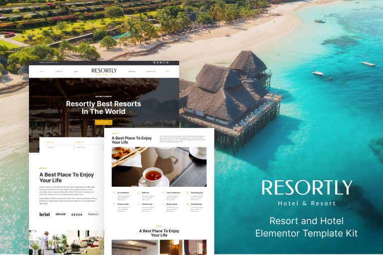 Resortly - Resort & Hotel Elementor Template Kit