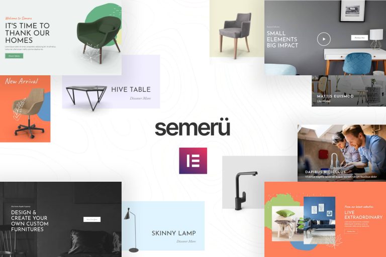 Semeru - Furniture Store Elementor Template Kit