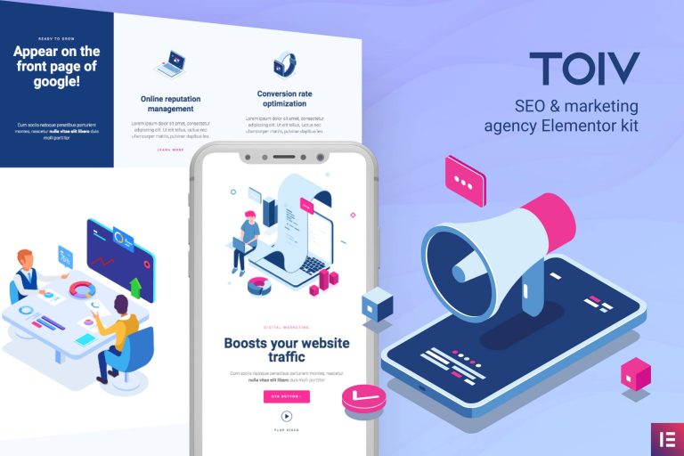 Toiv - SEO & Marketing Agency Elementor Template Kit