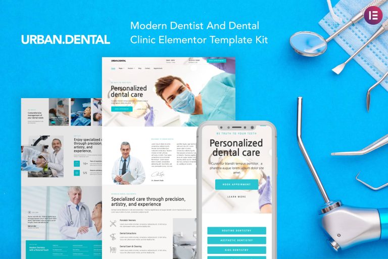 UrbanDental – Dentist & Dental Clinic Elementor Template Kit.jpg