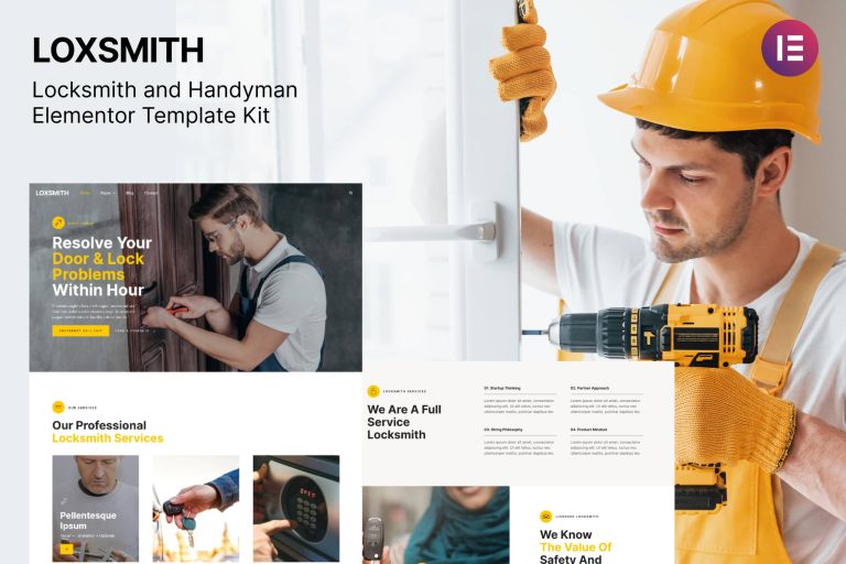 Loxsmith - Key & Locksmith Services Elementor Template Kit