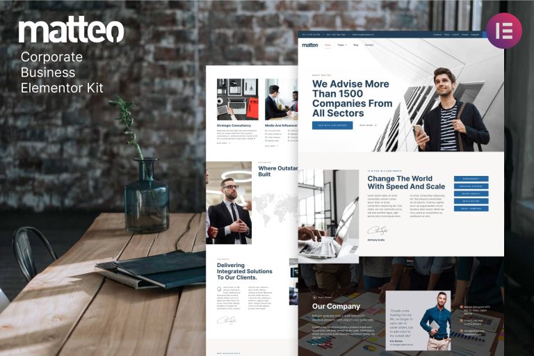 Matteo – Corporate Business Elementor Template Kit
