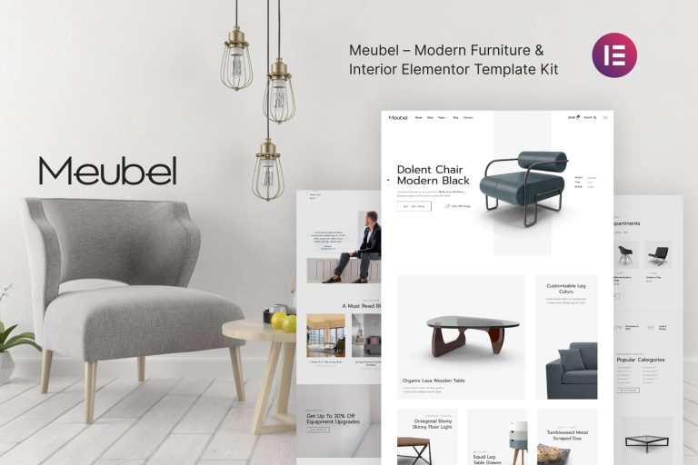 Meubel – Modern Furniture WooCommerce Elementor Template Kit