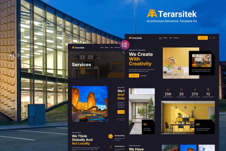 Terarsitek - Architecture Elementor Template Kit